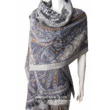 Schal mit Paisly-Print aus 100% Wolle